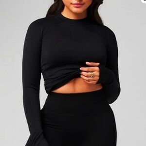 Fabletics Jet Black Long-Sleeve Top